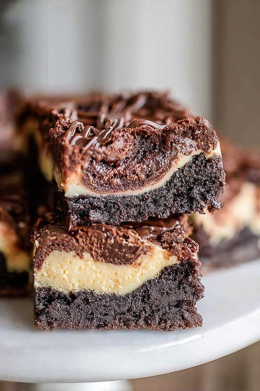 Chocolate Cheesecake Brownie Bars Recipe image 2
