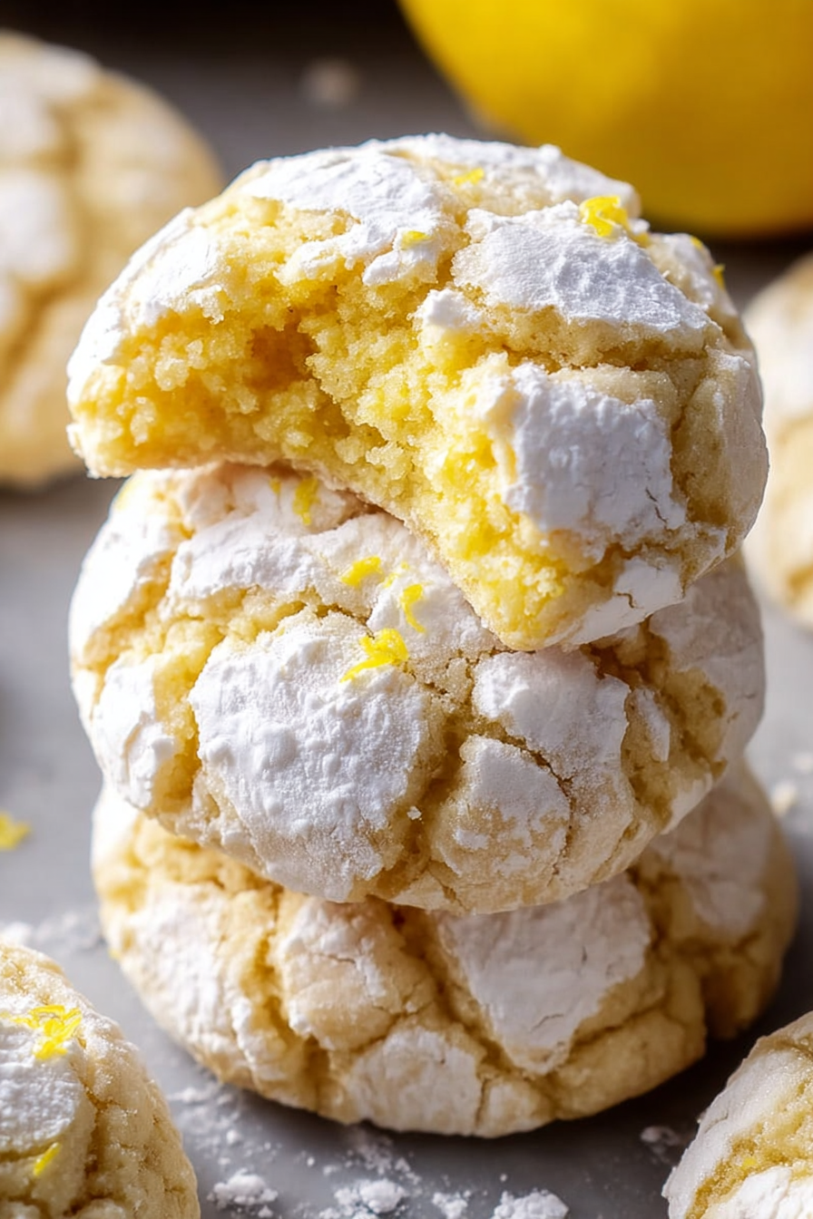 Lemon Crinkle Cookies That Melt in Your Mouth image 2