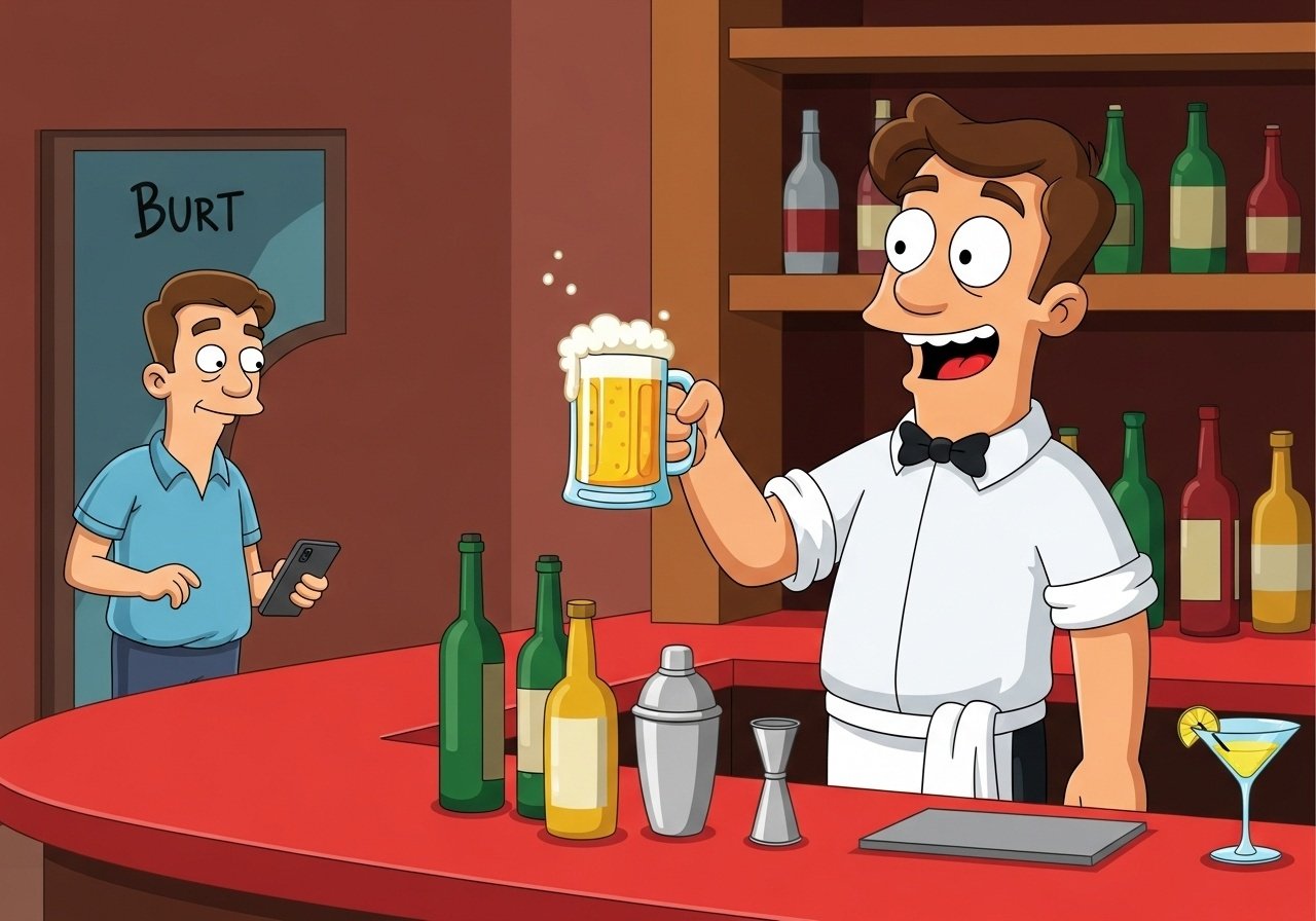 WiFi? Buy a drink, Burt! content image
