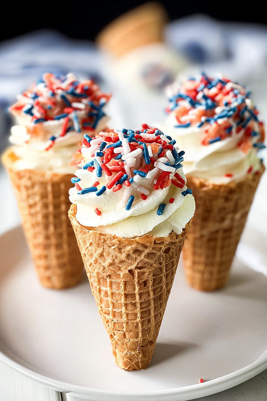 4th of July Waffle Cones image 2