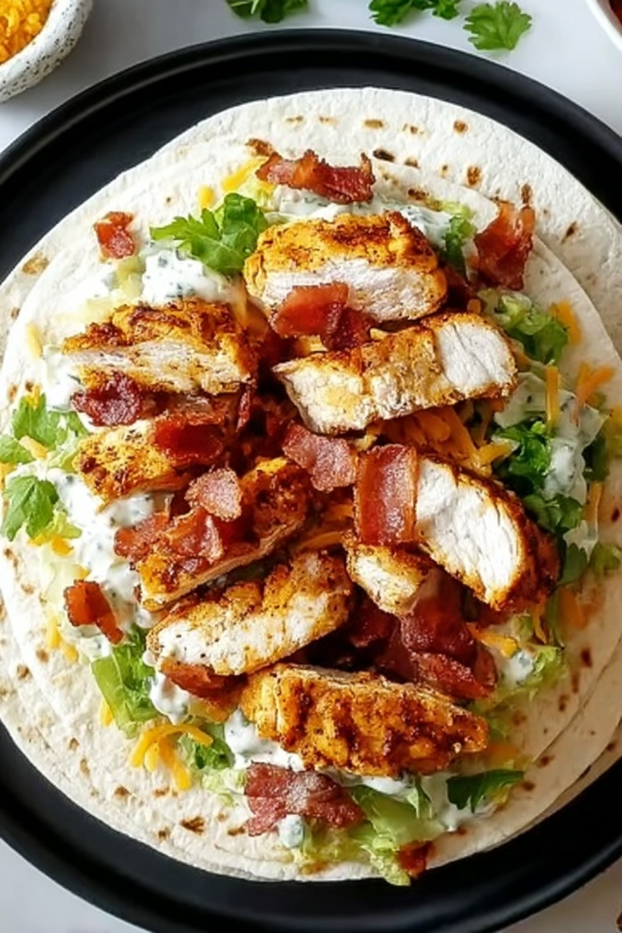 Crispy Chicken Turkey Beef beef bacon Ranch Wrap image 2