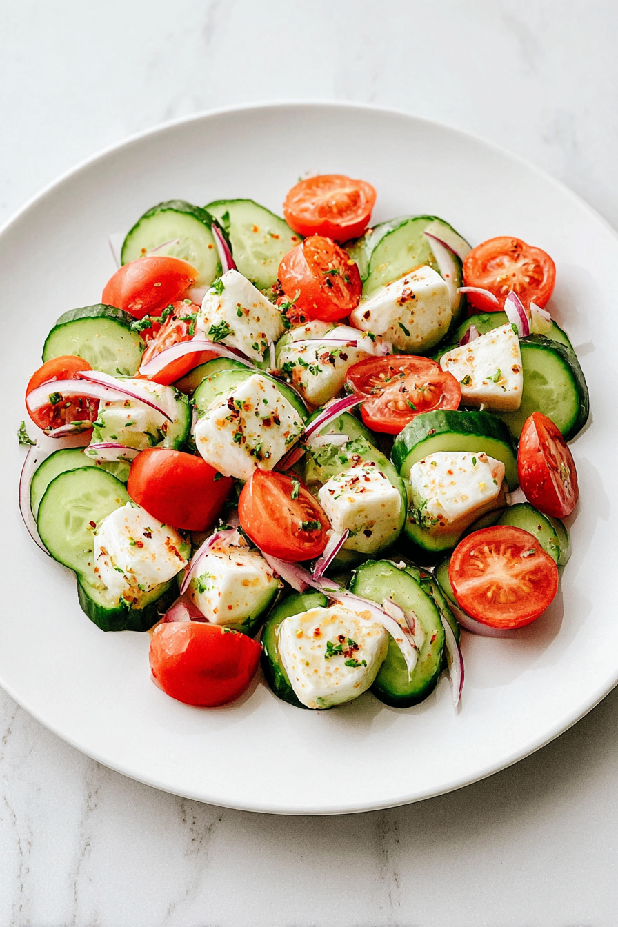 Fresh Cucumber Caprese Salad image 2