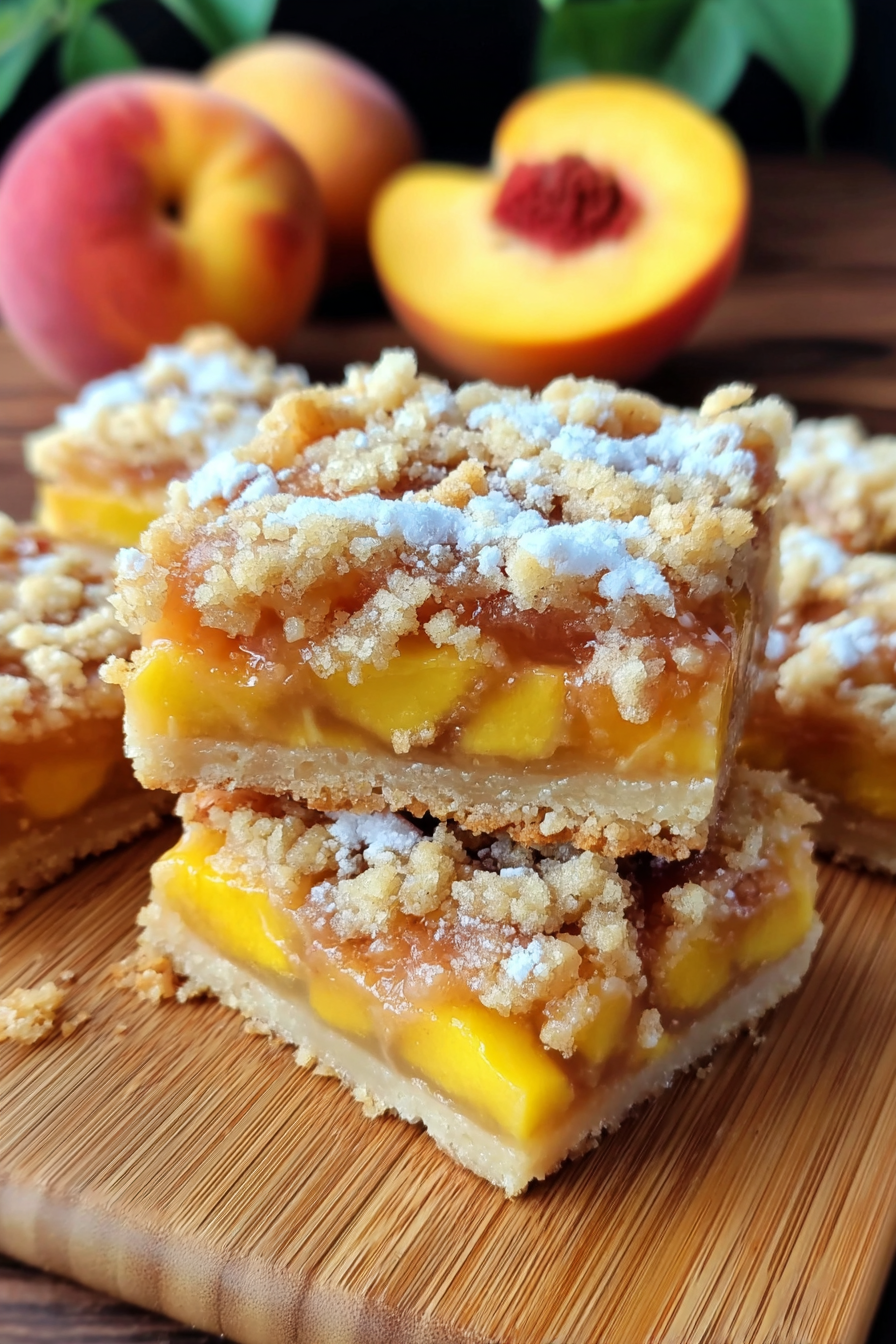 Heavenly Summer Peach Bars: A Sweet Slice of Sunshine image 2