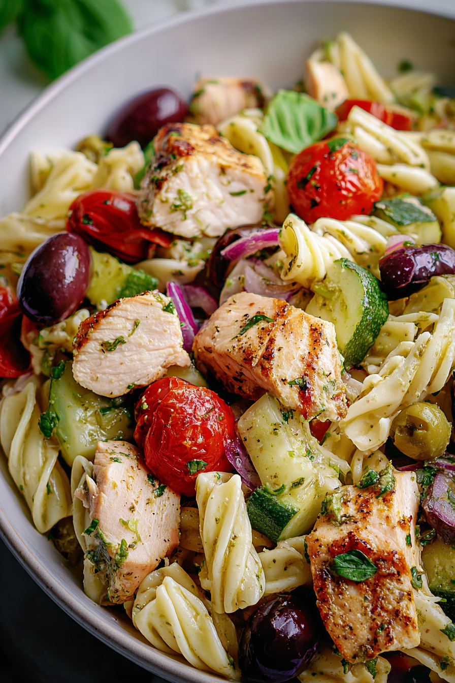 Mediterranean Chicken Pasta Salad image 2