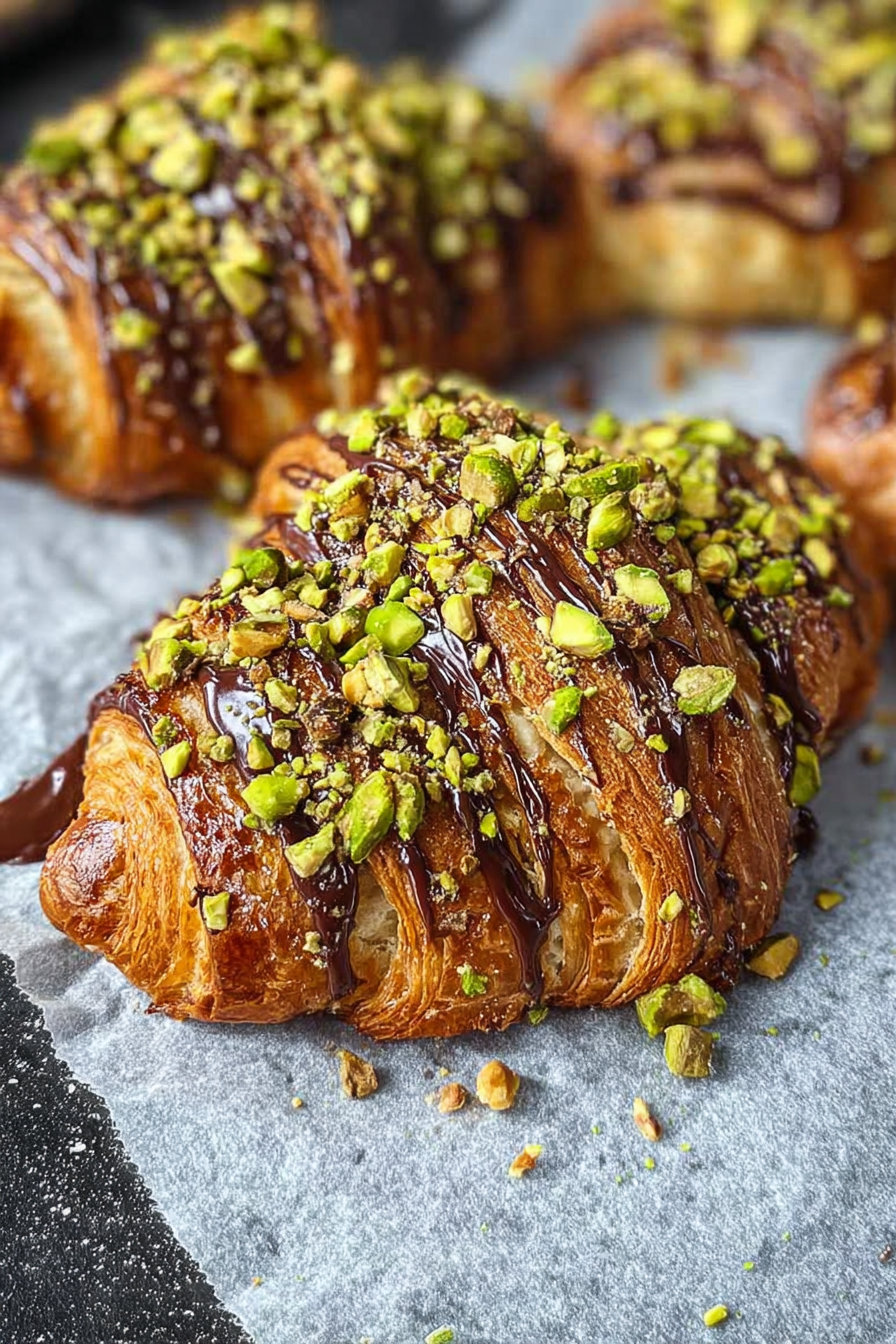 Pistachio Chocolate Croissants Recipe image 2