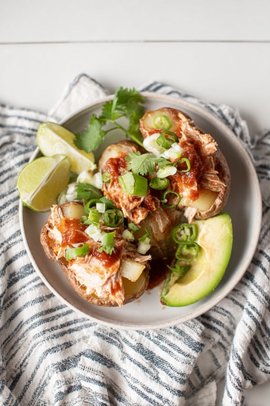 Whole30 Slow Cooker Salsa Chicken Stuffed Potatoes + More Slow Cooker Recipes image 2