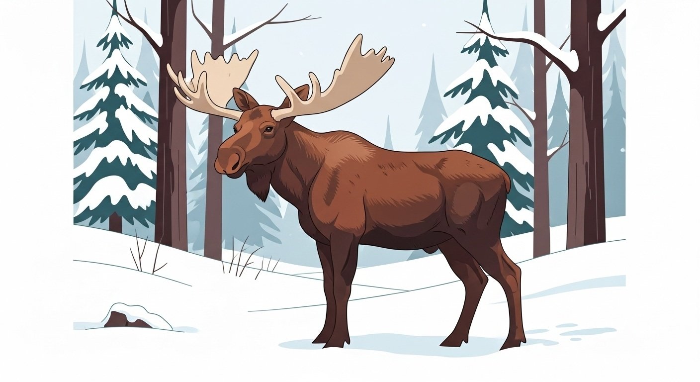 Two hunters went moose hunting every winter without success. Finally, they came up with a foolproof plan. They got a very authentic female moose costume and learned the mating call of a content image