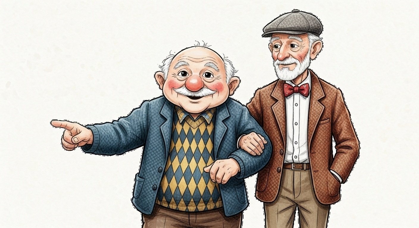 Two old guys are pushing their carts around Wal Mart when they collide: The first old guy says to the second guy.