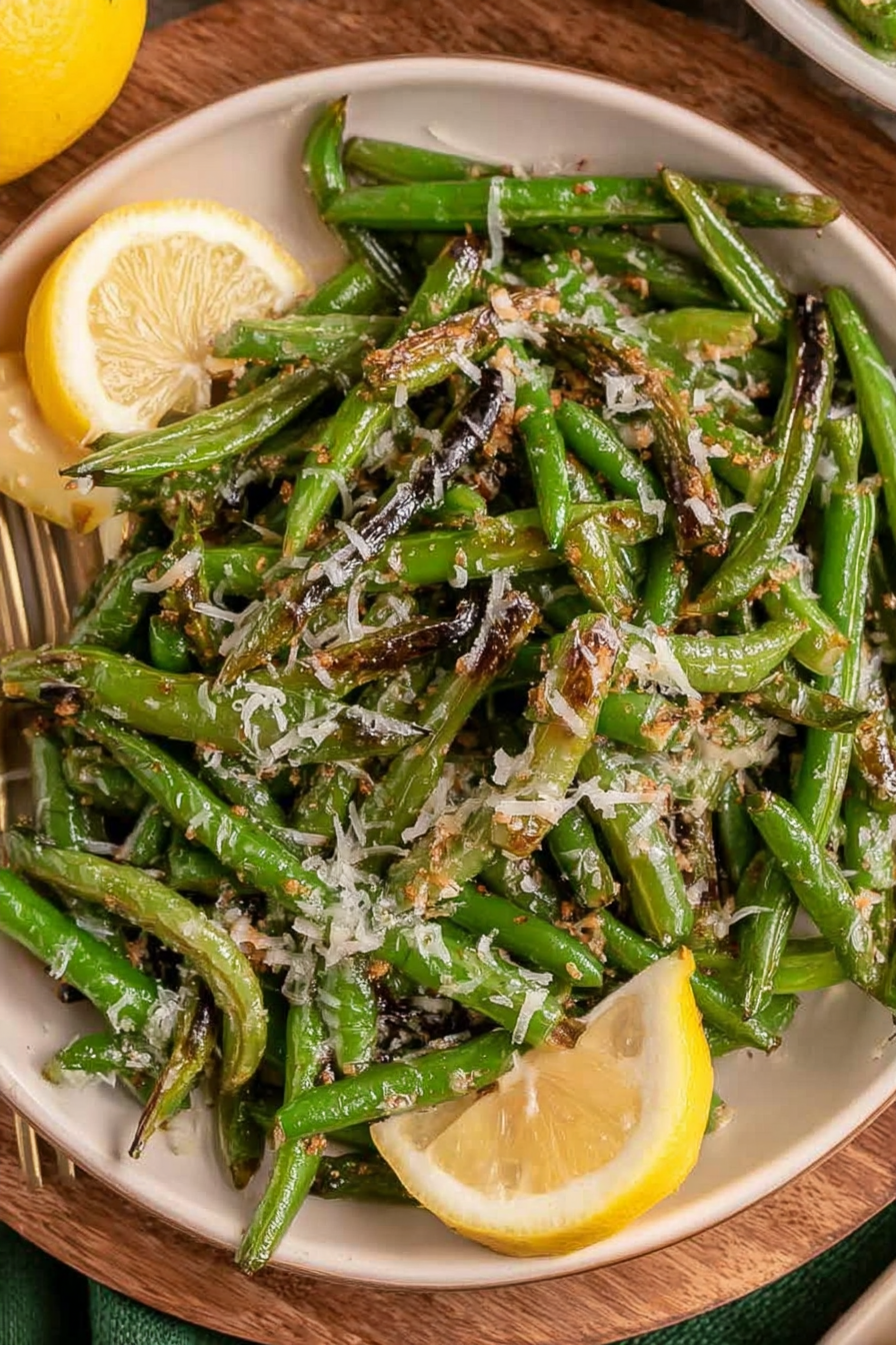 Lemon Garlic Green Beans with Parmesan image 2