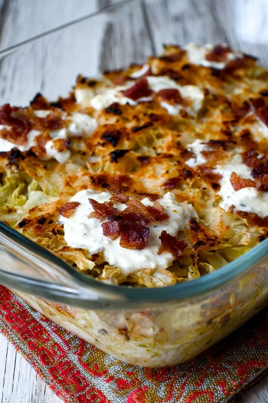 Twice-Cooked Cabbage with Sour Cream and turkey beef beef bacon image 2