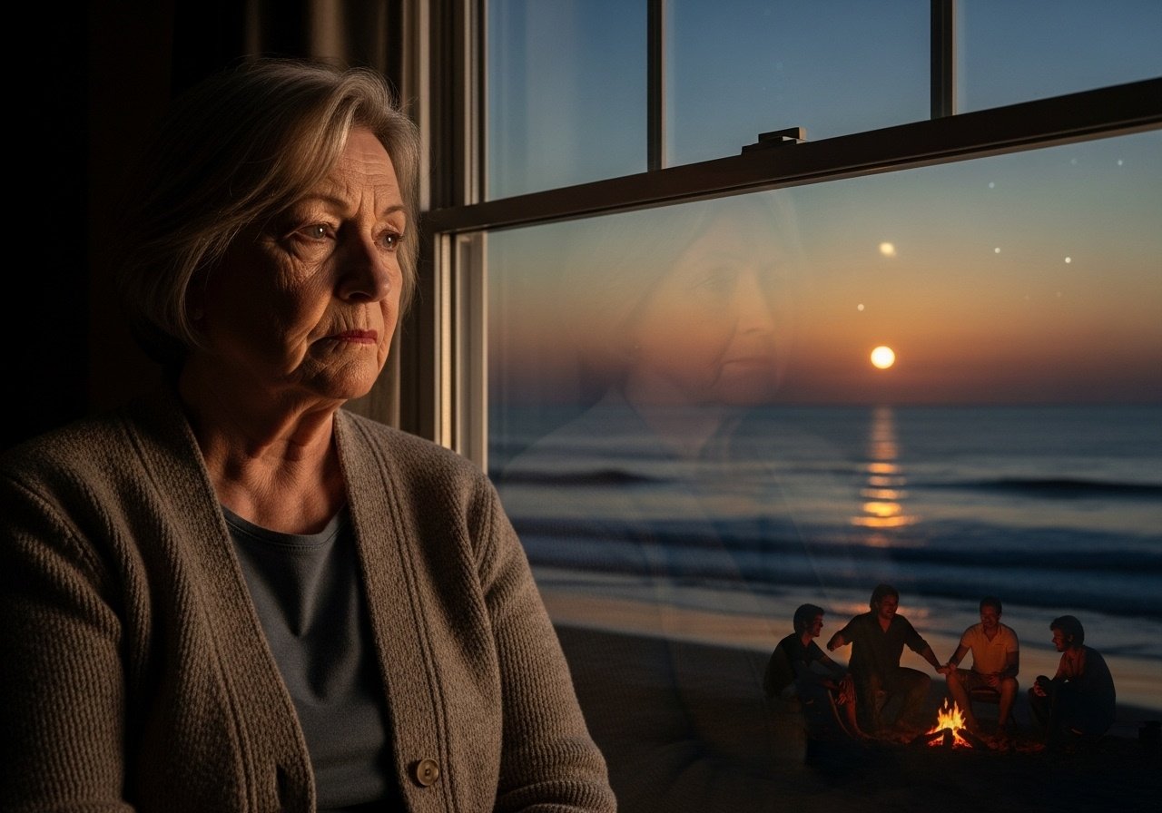 Imagine being 75 and you're sat thinking about your life and how you never went swimming in the sea on a warm night because your thighs jiggled. Imagine realizing you never laughed until you content image