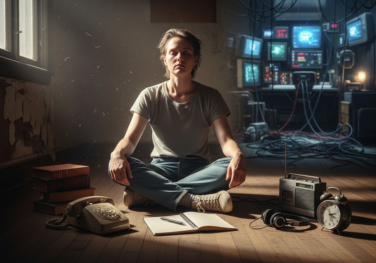 A Normal Person From 20 Years Ago Looks Like A Monk Today. Remembering life before the digital age. And perhaps in 20 years this scatter brained state will look idyllic. We've spent a content image