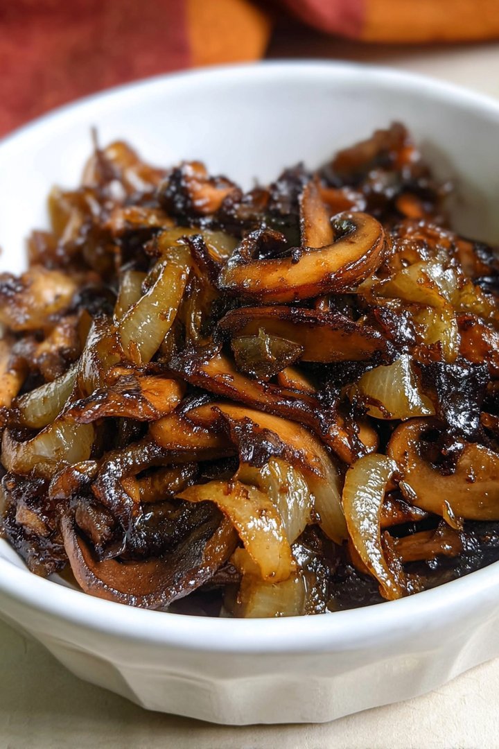 Caramelized mushrooms and onions image 2