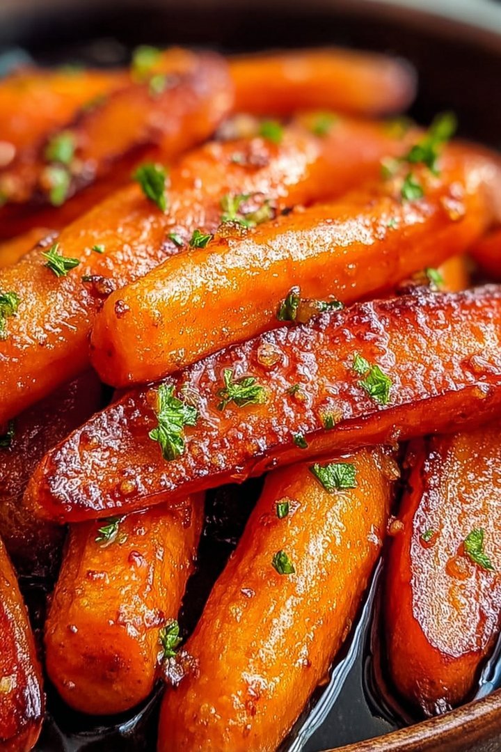 Honey Garlic Butter Roasted Carrots image 2