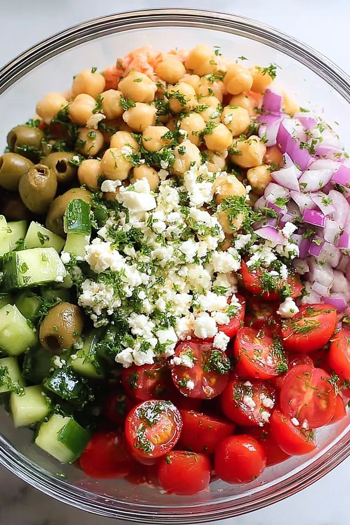 Mediterranean Chickpea Salad Recipe - Alrightwithme image 2