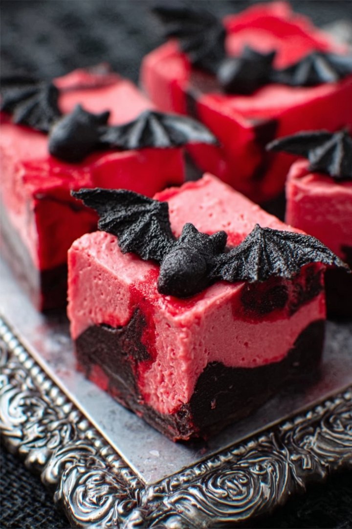 Vampire Fudge: A Spooktacular, No-Bake Autumn celebration Treat with a Bloody Twist image 2